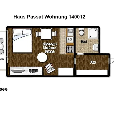 דירה Haus Passat 12 *